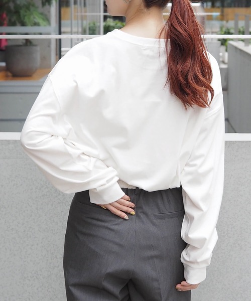 tiptop(ティップトップ)の「アソート箔プリントBIGロンT(Tシャツ/カットソー・レディース・ブラック/ブラック系その他/オフホワイト/ホワイト系その他/ブラック系その他2/ホワイト系その他2・FREE)」の11枚目の写真