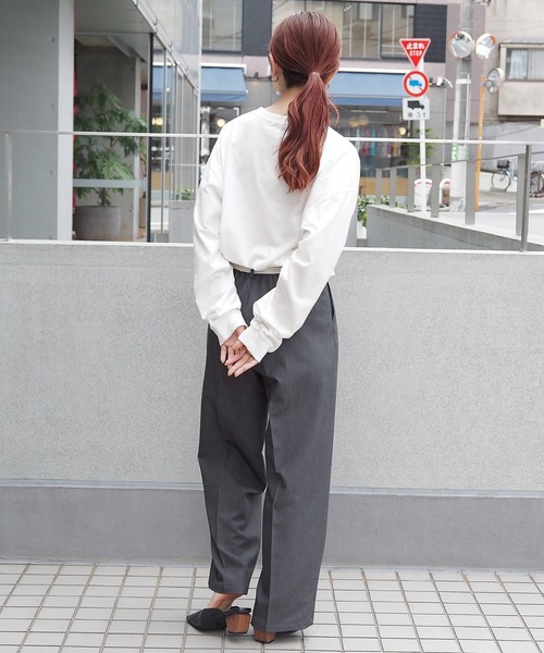 tiptop(ティップトップ)の「アソート箔プリントBIGロンT(Tシャツ/カットソー・レディース・ブラック/ブラック系その他/オフホワイト/ホワイト系その他/ブラック系その他2/ホワイト系その他2・FREE)」の12枚目の写真