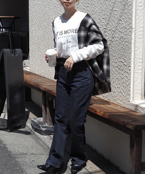 tiptop(ティップトップ)の「アソート箔プリントBIGロンT(Tシャツ/カットソー・レディース・ブラック/ブラック系その他/オフホワイト/ホワイト系その他/ブラック系その他2/ホワイト系その他2・FREE)」の16枚目の写真