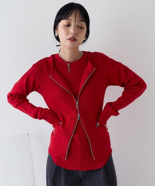 セール】アーミーフライスカーディガン/ジップカーデ