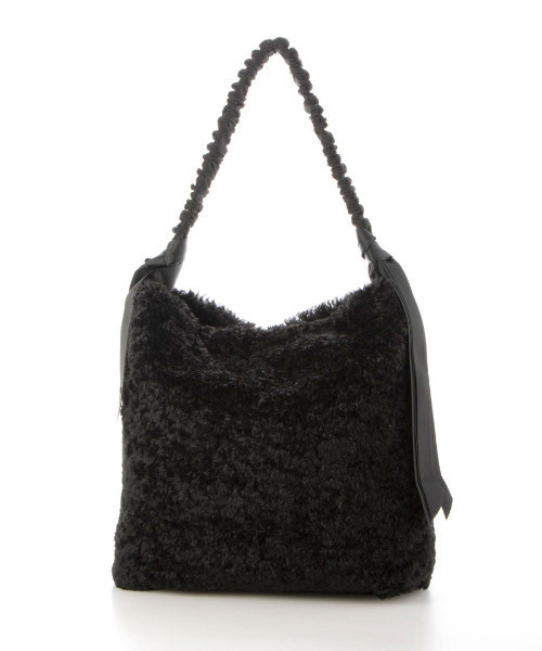 cache cache(カシュ カシュ)の「カシュカシュ cachecache / 下がりグログランボアトートバッグ(トートバッグ・レディース・ブラック/グレー/ベージュ/ブラウン・FREE)」の17枚目の写真