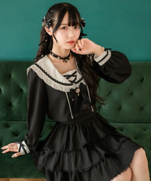 ROJITA（ロジータ）の「ハートビジュリボンチョーカー（チョーカー・レディース・ブラック/マルチ/ピンク・FREE）」の12枚目の写真