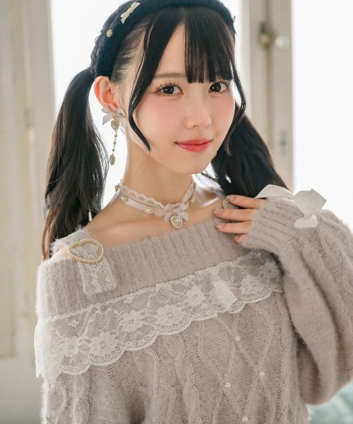 ROJITA（ロジータ）の「ハートビジュリボンチョーカー（チョーカー