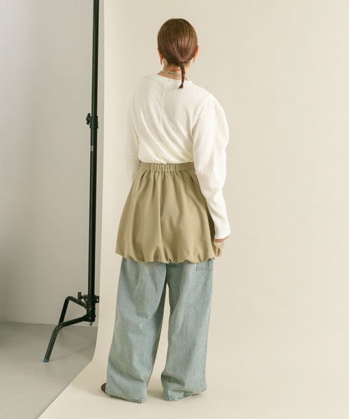 KBF（ケイビーエフ）の「バルーンミニスカート（スカート・レディース・カーキ/グレー系その他・ONE）」の12枚目の写真