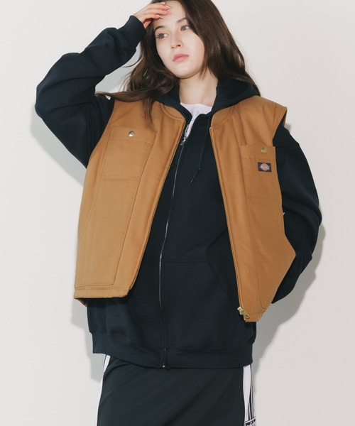 Dickies(ディッキーズ)の「Dickies/ディッキーズ INSULATED DUCK VEST ダックベスト(ベスト・メンズ・ライトブラウン/ブラック・M/L/XL)」の20枚目の写真