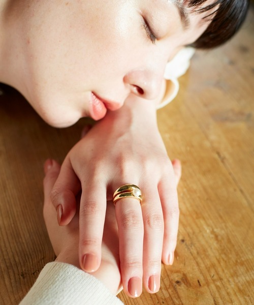 Nothing And Others（ナッシングアンドアザーズ）の「「Nothing And Others/ナッシングアンドアザーズ」2line1 Ring（リング・レディース・シルバー/ゴールド・FREE）」の2枚目の写真