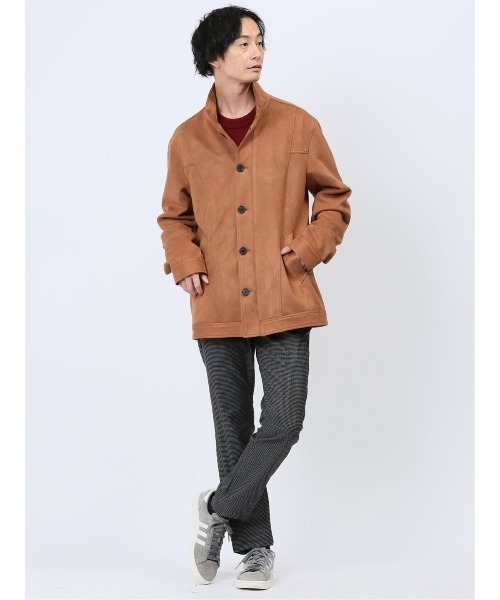 m.f.editorial(エムエフエディトリアル)の「パンツ メンズ ストレッチ 裏起毛 抗菌防臭 スリム 5ポケット テーパード チェック クロスストレッチ + ウォーム(チノパンツ・メンズ・ホワイト×ブラック・MEDIUM/X-LARGE/S/LARGE)」の8枚目の写真