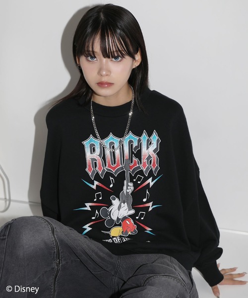 Disney(ディズニー)の「Disney(ディズニー) ミッキー/ 別注ヴィンテージ加工 オーバーサイズクルーネックスウェットプルオーバー(スウェット・メンズ・ブラック系1/ブラック系2/ブラック系3/グレー系1/グレー系2/グレー系3・S/M/L/XL)」の18枚目の写真