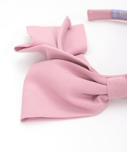 axes femme kawaii（アクシーズファムカワイイ）の「斜めリボンカチューシャ（カチューシャ・レディース・ブラウン/ピンク/ワイン・FREE）」の4枚目の写真