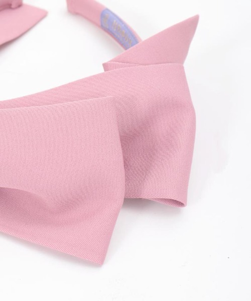 axes femme kawaii（アクシーズファムカワイイ）の「斜めリボンカチューシャ（カチューシャ・レディース・ブラウン/ピンク/ワイン・FREE）」の5枚目の写真