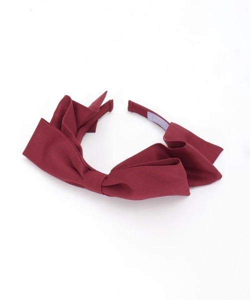 axes femme kawaii（アクシーズファムカワイイ）の「斜めリボンカチューシャ（カチューシャ・レディース・ブラウン/ピンク/ワイン・FREE）」の6枚目の写真