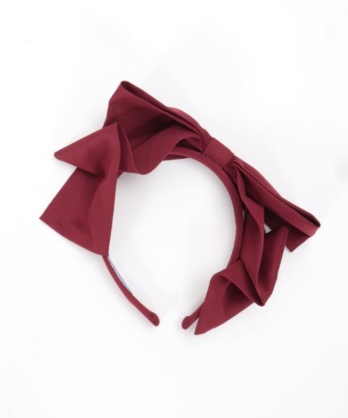 axes femme kawaii（アクシーズファムカワイイ）の「斜めリボンカチューシャ（カチューシャ・レディース・ブラウン/ピンク/ワイン・FREE）」の8枚目の写真