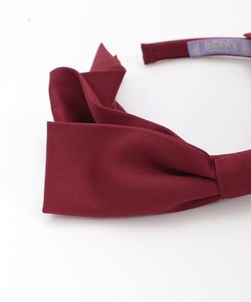 axes femme kawaii（アクシーズファムカワイイ）の「斜めリボンカチューシャ（カチューシャ・レディース・ブラウン/ピンク/ワイン・FREE）」の9枚目の写真