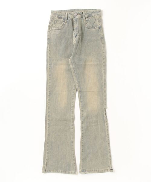 FREE STYLISTS（フリー スタイリスト）の「美脚ハイウエストフレアデニムパンツ（デニムパンツ・レディース・ブラック/ライトブルー・L/XL/2XL/XS/S/M）」の15枚目の写真