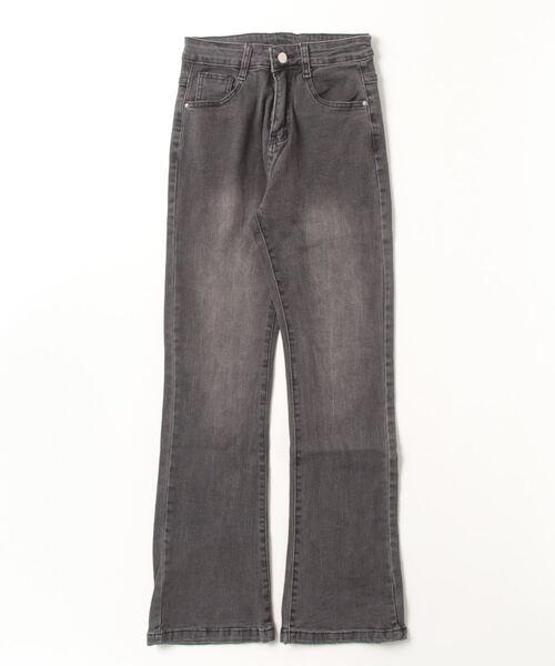 FREE STYLISTS（フリー スタイリスト）の「美脚ハイウエストフレアデニムパンツ（デニムパンツ・レディース・ブラック/ライトブルー・L/XL/2XL/XS/S/M）」の16枚目の写真