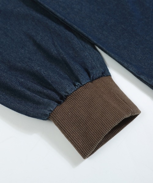 HOOK（フック）の「HOOK -select-　部分ウォッシュデニムプルオーバー（その他トップス・メンズ・ネイビー・XL/L/M）」の6枚目の写真