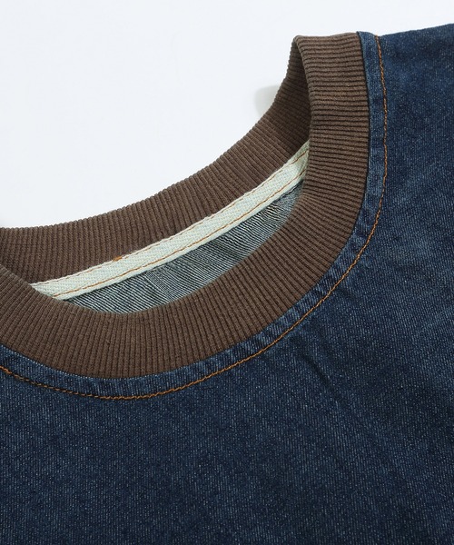HOOK（フック）の「HOOK -select-　部分ウォッシュデニムプルオーバー（その他トップス・メンズ・ネイビー・XL/L/M）」の8枚目の写真