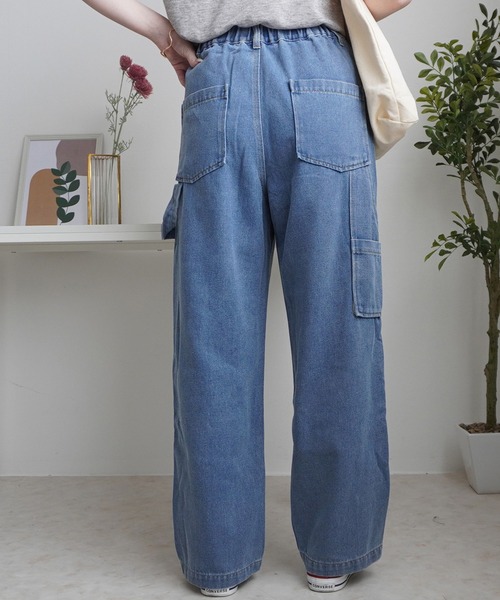 SELECT LEVERY(セレクトリベリー)の「カラーステッチペインターデニムパンツ(デニムパンツ・レディース・ブラック/ブルー/ネイビー・X-LARGE/LARGE/MEDIUM/SMALL)」の15枚目の写真
