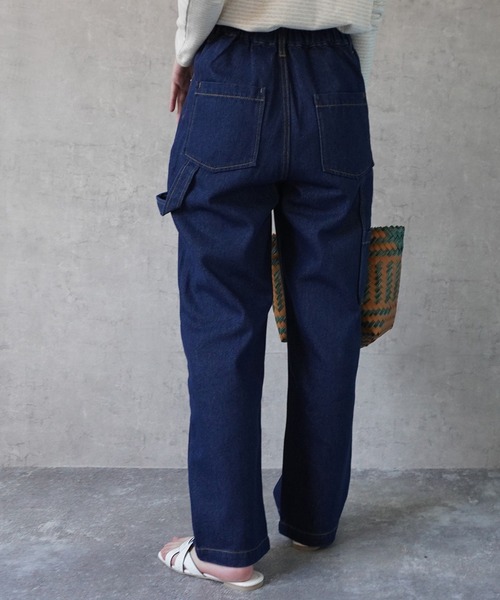 SELECT LEVERY(セレクトリベリー)の「カラーステッチペインターデニムパンツ(デニムパンツ・レディース・ブラック/ブルー/ネイビー・X-LARGE/LARGE/MEDIUM/SMALL)」の12枚目の写真