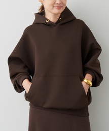 Deuxieme Classe ブラウン五分袖Tシャツ　ブラウン Deuxieme Classe tシャツ Tシャツ Prime wool jersey レディース