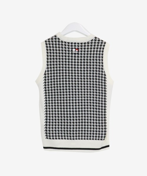 Picone CLUB（ピッコーネクラブ）の「バック千鳥格子柄ニット