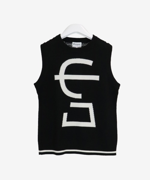 セール】バック千鳥格子柄ニットベスト（ベスト）｜Picone CLUB