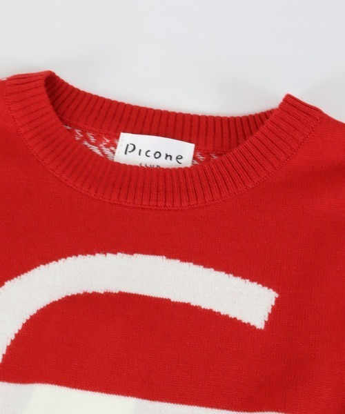 Picone CLUB（ピッコーネクラブ）の「バック千鳥格子柄ニット