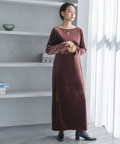 セール】ベロア2WAYワンピース（ワンピース）｜A part by（アパート