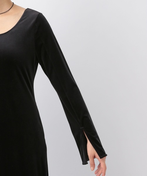 A part by（アパートバイ）の「ベロア2WAYワンピース（ワンピース・レディース・ブラック/ブラウン/ピンク系その他4・FREE）」の20枚目の写真