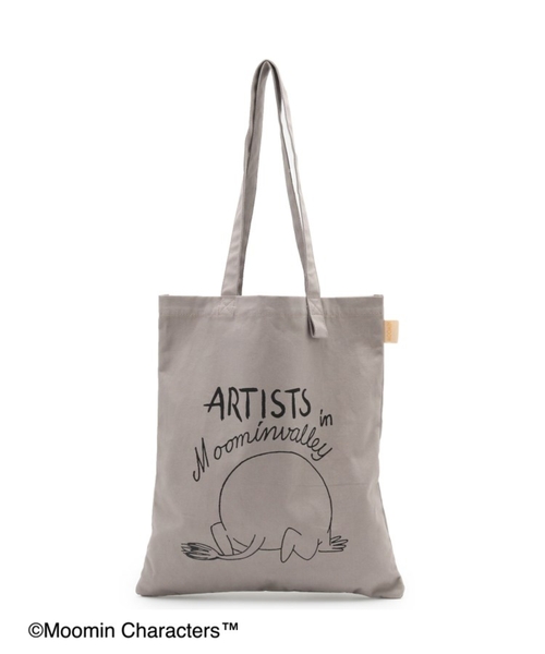 SHOO・LA・RUE（シューラルー）の「【ムーミン】コラボ トートバッグ（トートバッグ・レディース・アイボリー/ライトブルー/グレー/ナチュラル/グリーン/サンドベージュ・00）」の4枚目の写真