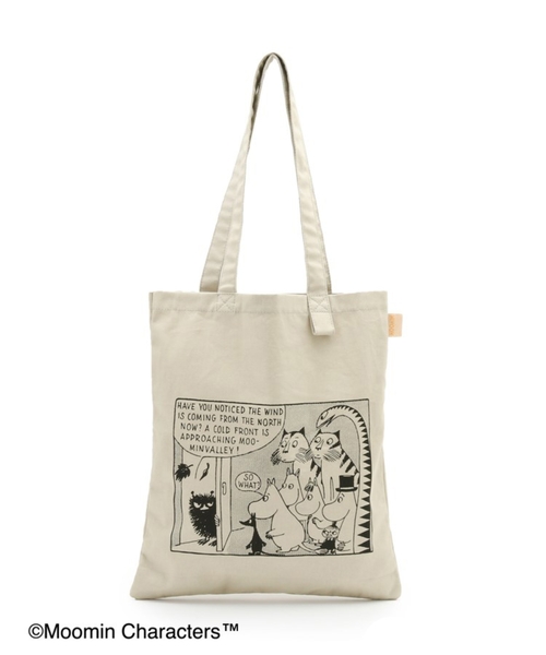 SHOO・LA・RUE（シューラルー）の「【ムーミン】コラボ トートバッグ（トートバッグ・レディース・アイボリー/ライトブルー/グレー/ナチュラル/グリーン/サンドベージュ・00）」の3枚目の写真