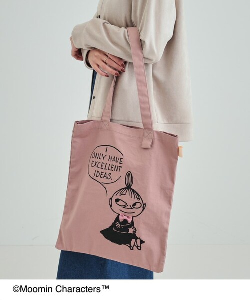 SHOO・LA・RUE（シューラルー）の「【ムーミン】コラボ トートバッグ（トートバッグ・レディース・アイボリー/ライトブルー/グレー/ナチュラル/グリーン/サンドベージュ・00）」の15枚目の写真