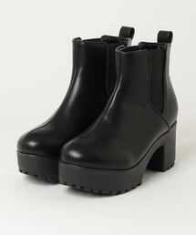 Sugar Sugar | SUGARSUGAR/超軽量厚底サイドゴアショートブーツ(ブーツ)