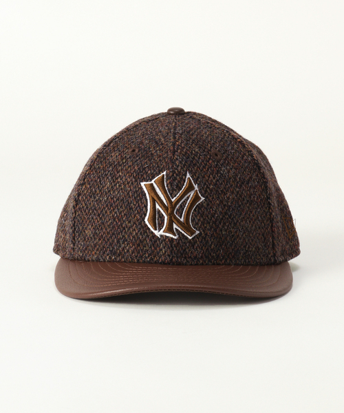 NEW ERA(ニューエラ)の「NEW ERA / ニューエラ 別注 LOW PROFILE 9FIFTY ヤンキース HARRIS TWEED BROWN(ハット・メンズ・ブラウン・FREE)」の2枚目の写真
