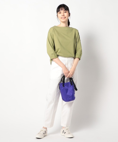 Grand PARK（グランドパーク）の「日本製　デラヴェ天竺カットソー ムジ（Tシャツ/カットソー・レディース・イエロー/サックスブルー/グリーン・FREE）」の14枚目の写真