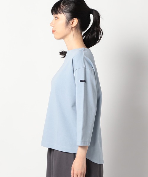 Grand PARK（グランドパーク）の「日本製　デラヴェ天竺カットソー ムジ（Tシャツ/カットソー・レディース・イエロー/サックスブルー/グリーン・FREE）」の11枚目の写真