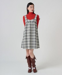 TINA：JOJUN | チェック柄 バックリボンワンピース TINA：JOJUN(その他アウター)