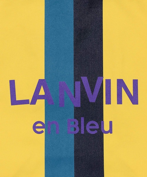 LANVIN en Bleu（ランバンオンブルー）の「【LANVIN en Bleu ESSENTIAL】FOREZ / “エッセンシャル” ストライプ トートバッグ（トートバッグ・メンズ・ライトグリーン/イエロー/ライトピンク/ライトブルー/オフホワイト/ローズ/ブルー・FREE）」の17枚目の写真