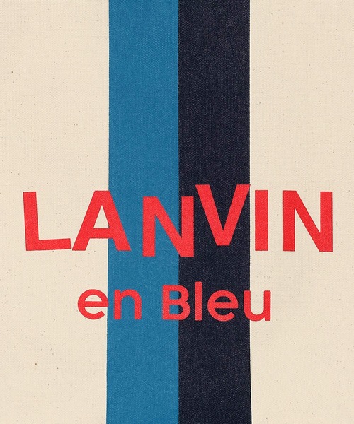 LANVIN en Bleu（ランバンオンブルー）の「【LANVIN en Bleu ESSENTIAL】FOREZ / “エッセンシャル” ストライプ トートバッグ（トートバッグ・メンズ・ライトグリーン/イエロー/ライトピンク/ライトブルー/オフホワイト/ローズ/ブルー・FREE）」の15枚目の写真