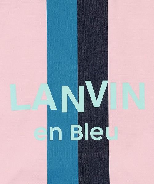 LANVIN en Bleu（ランバンオンブルー）の「【LANVIN en Bleu ESSENTIAL】FOREZ / “エッセンシャル” ストライプ トートバッグ（トートバッグ・メンズ・ライトグリーン/イエロー/ライトピンク/ライトブルー/オフホワイト/ローズ/ブルー・FREE）」の10枚目の写真