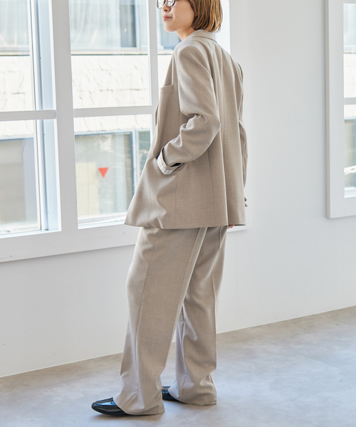 Spick & Span(スピックアンドスパン)の「ドライTW1Bジャケット(テーラードジャケット・レディース・ベージュ/ダークブルー・36/38)」の15枚目の写真