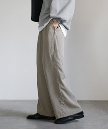 ウエストシャーリングワイドパンツ