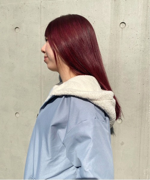 WEGO（ウィゴー）の「WEGO/フード付きリバーシブルボアブルゾン／アウター（ブルゾン・レディース・ブルー/アイボリー/ブラック・MEDIUM/LARGE）」の9枚目の写真