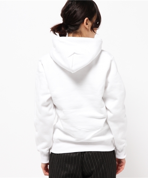 Champion(チャンピオン)の「【Champion/チャンピオン】テリーフリースフードプルオーバー(パーカー・レディース・グレー/ネイビー/オフホワイト・SMALL)」の6枚目の写真