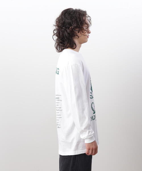 MANASTASH（マナスタッシュ）の「MANASTASH/マナスタッシュ/ L/S TEE BE PREPARED（Tシャツ/カットソー・メンズ・ホワイト/その他10/ブラック・L/M/S/XL）」の17枚目の写真