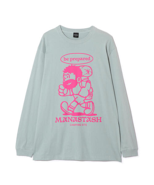 MANASTASH（マナスタッシュ）の「MANASTASH/マナスタッシュ/ L/S TEE BE PREPARED（Tシャツ/カットソー・メンズ・ホワイト/その他10/ブラック・L/M/S/XL）」の12枚目の写真