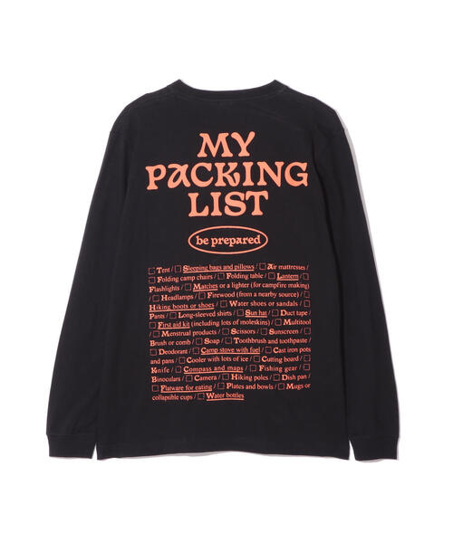 MANASTASH（マナスタッシュ）の「MANASTASH/マナスタッシュ/ L/S TEE BE PREPARED（Tシャツ/カットソー・メンズ・ホワイト/その他10/ブラック・L/M/S/XL）」の5枚目の写真