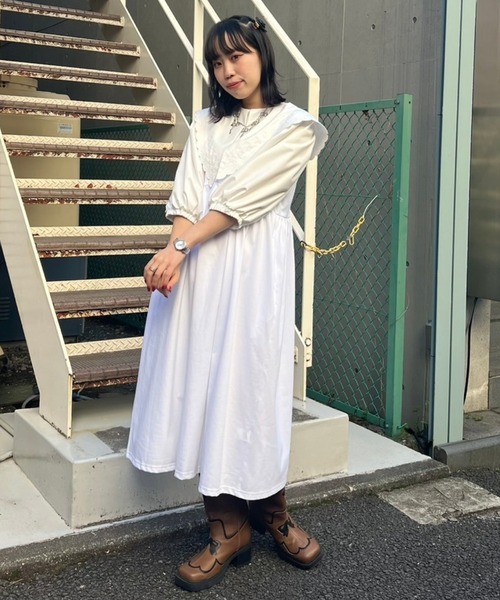 Candy Stripper(キャンディストリッパー)の「DEAR MINE BIG COLLAR ドレス(ワンピース・レディース・ブラック/オフホワイト/ブラック系その他・FREE)」の9枚目の写真