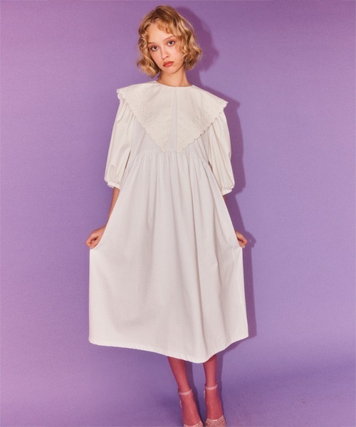 Candy Stripper(キャンディストリッパー)の「DEAR MINE BIG COLLAR ドレス(ワンピース・レディース・ブラック/オフホワイト/ブラック系その他・FREE)」の22枚目の写真