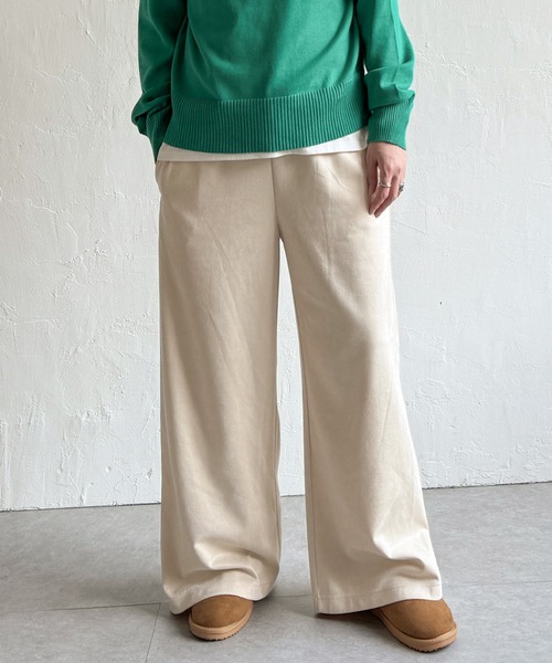 LBC(エルビーシー)の「スエードポンチイージーパンツ(その他パンツ・レディース・カーキ/グレー/モカ/アイボリー・M/L)」の10枚目の写真